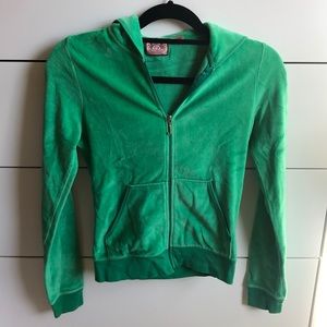 Juicy couture green velour jumpsuit